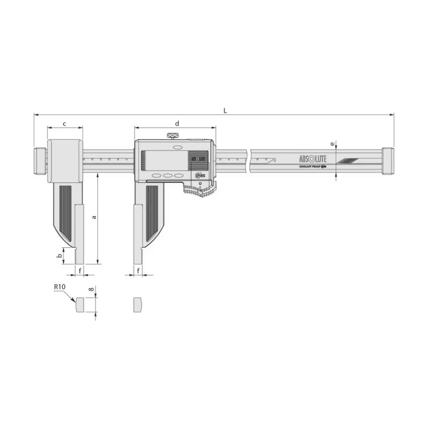 Штангенциркули ABSOLUTE Digimatic IP66 из углепластика с керамическими губками - 2