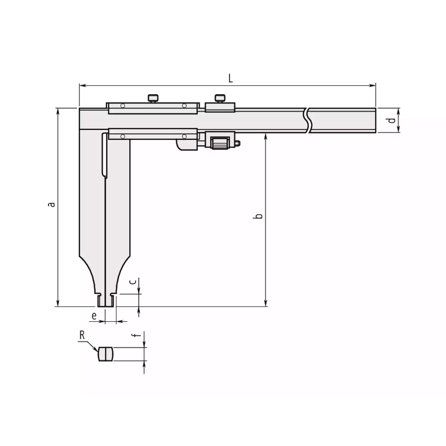 Штангенциркули нониусные с удлинёнными губками - 2