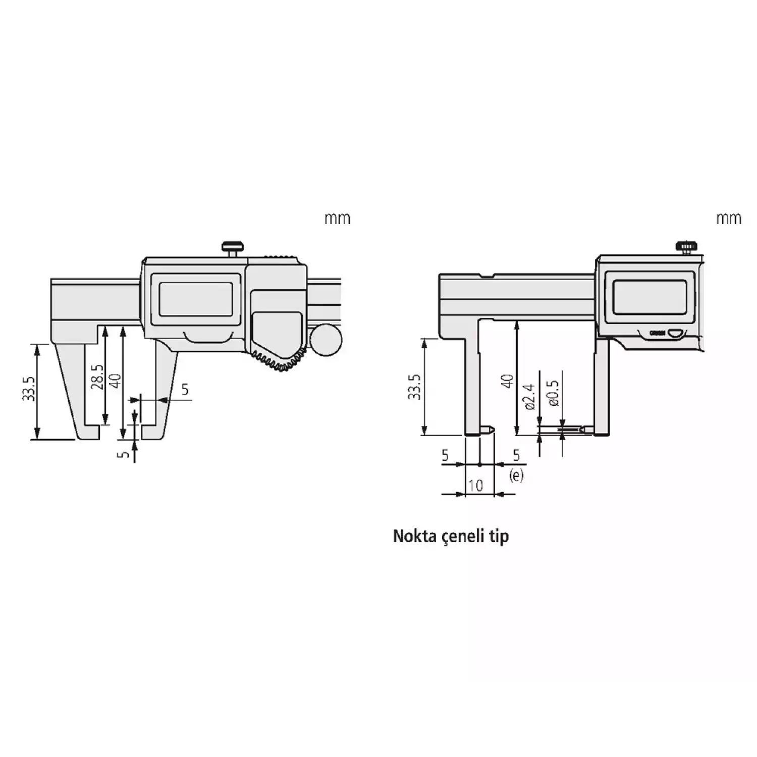 Штангенциркули ABSOLUTE Digimatic для измерения выточек - 2