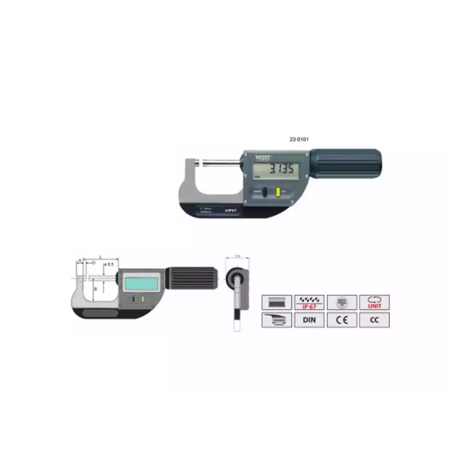 Микрометры Vogel цифровые IP67 с быстрой подачей - 1