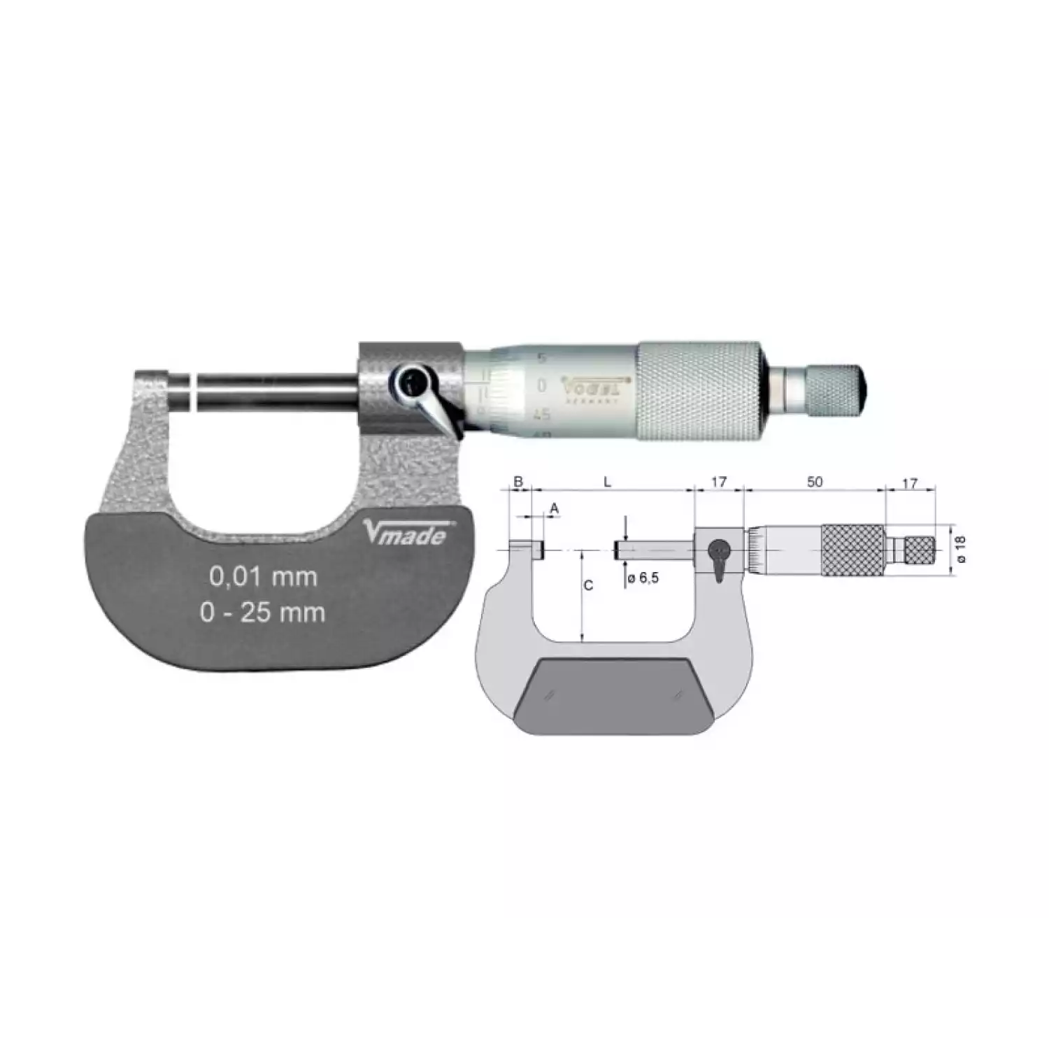 Микрометры Vogel для простых измерений - 1