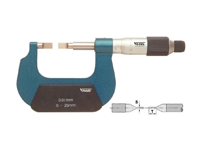 Микрометры Vogel гладкие для измерения пазов - 1