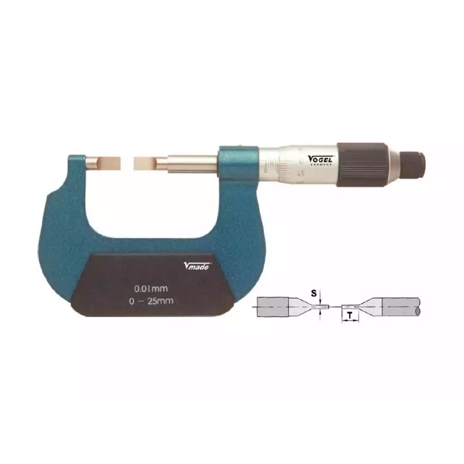 Микрометры Vogel гладкие для измерения пазов - 1
