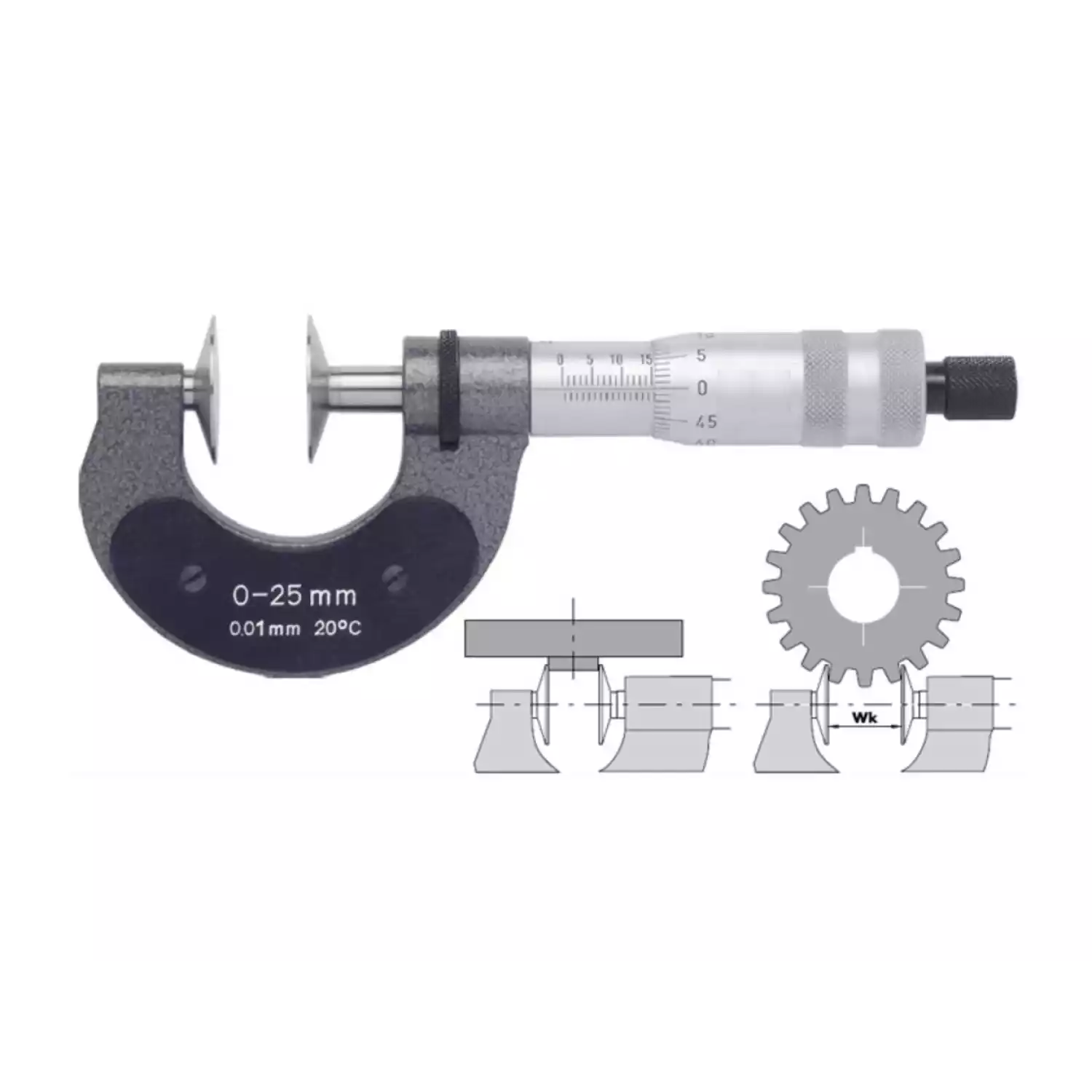 Микрометры Vogel гладкие зубомерные прецизионные - 1