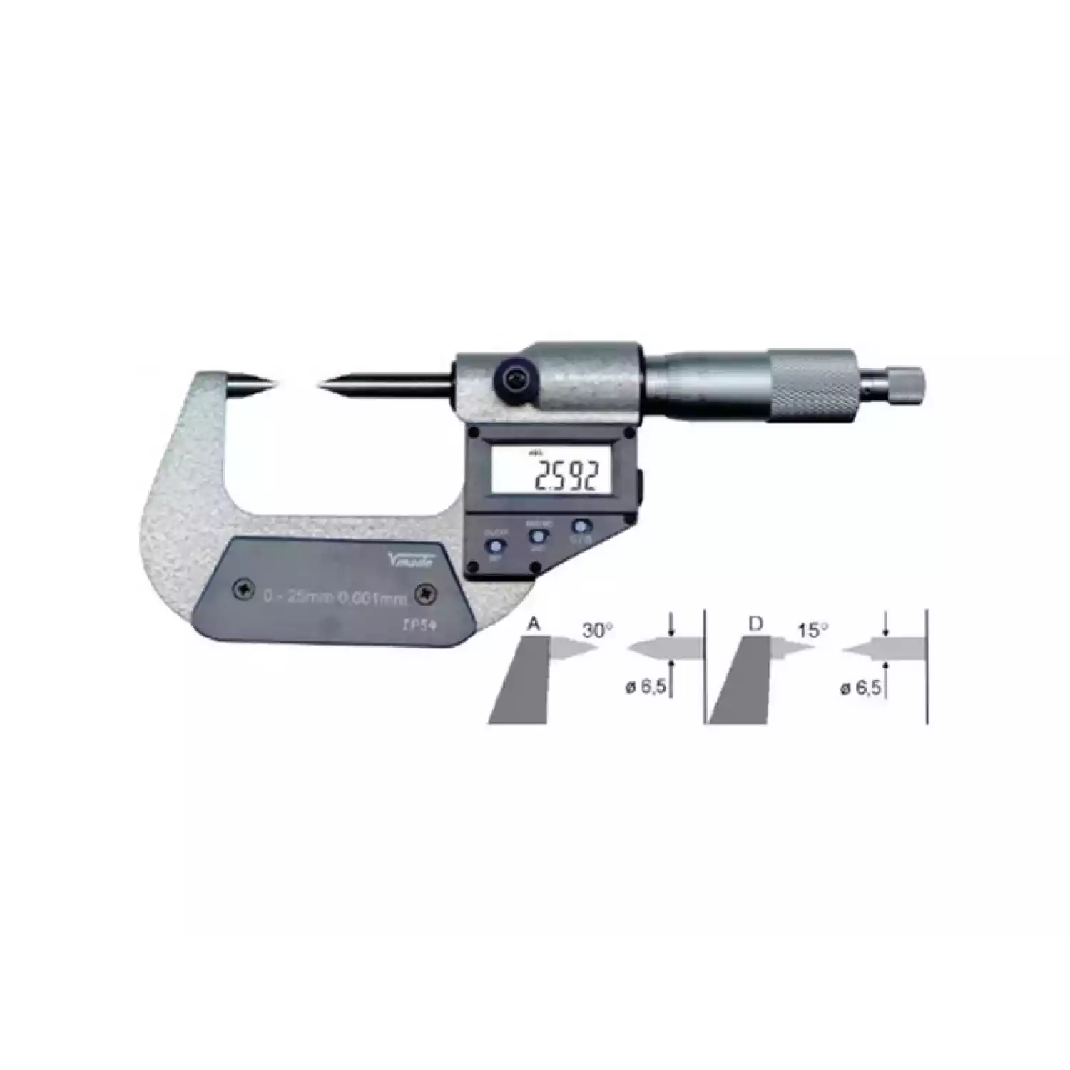 Микрометры Vogel цифровые со ступенчатыми колками - 1