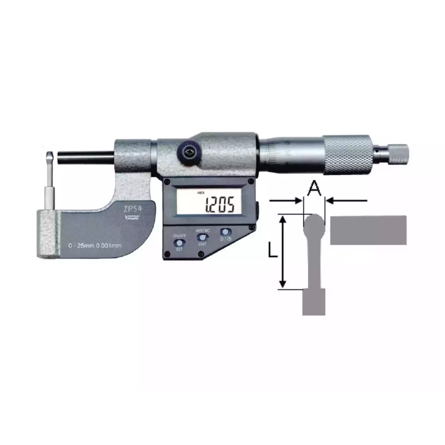 Микрометр Vogel цифровой для измерения толщин труб - 1