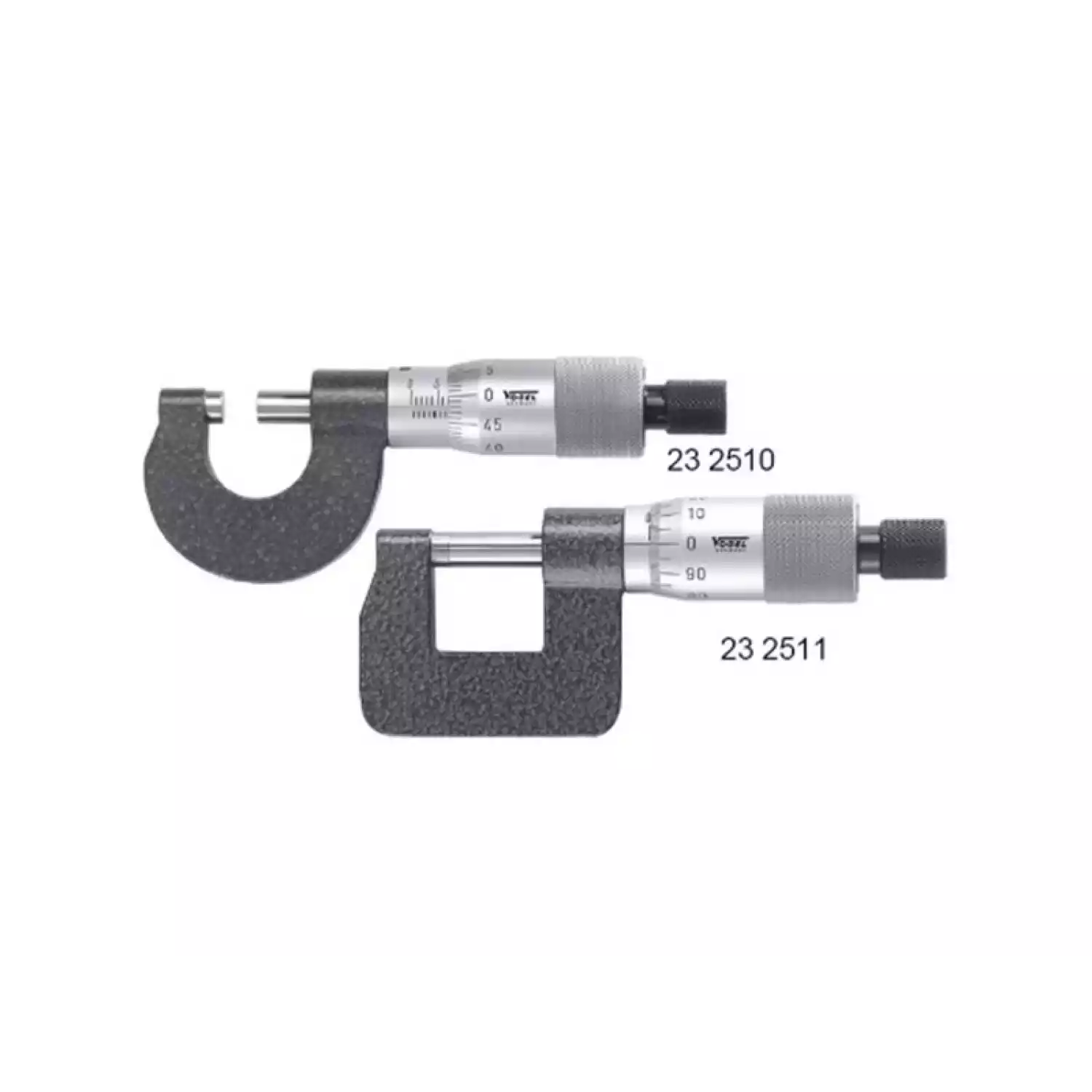 Микрометры Vogel с круглой и прямоугольной скобой - 1