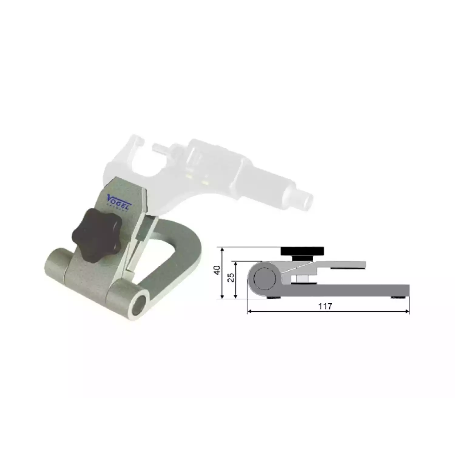 Держатель микрометров со стальным основанием - 1