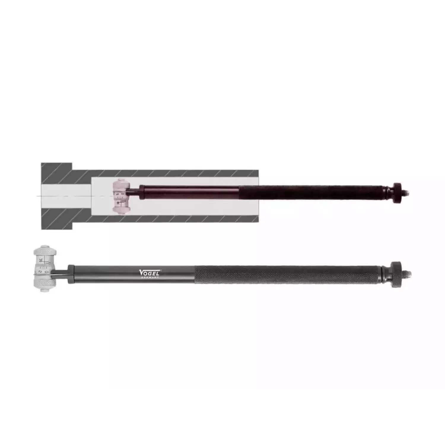 Держатель для внутреннего микрометра для измерения в глубоких отверстиях - 1