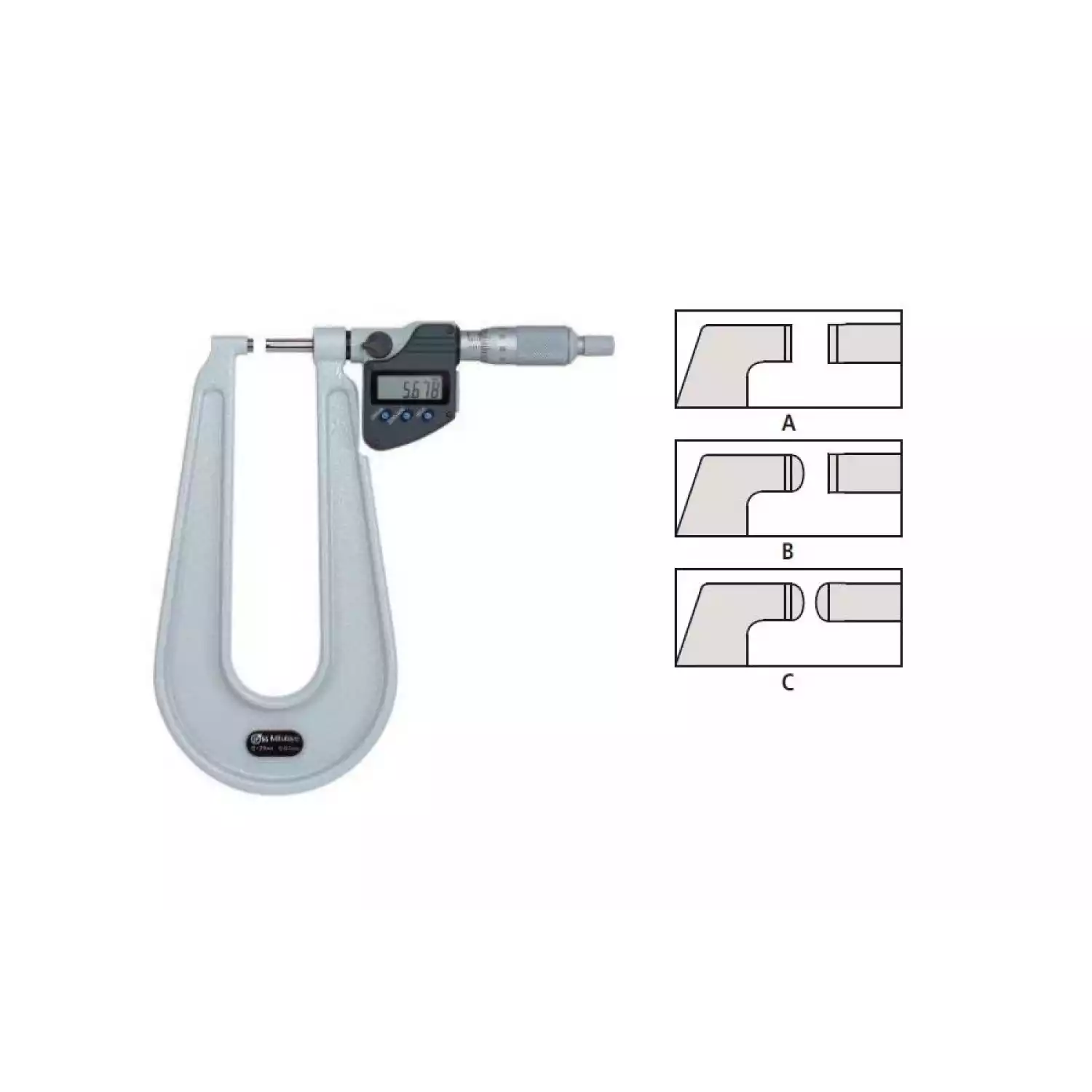 Микрометр Digimatic 389-251 для измерения листового металла - 2