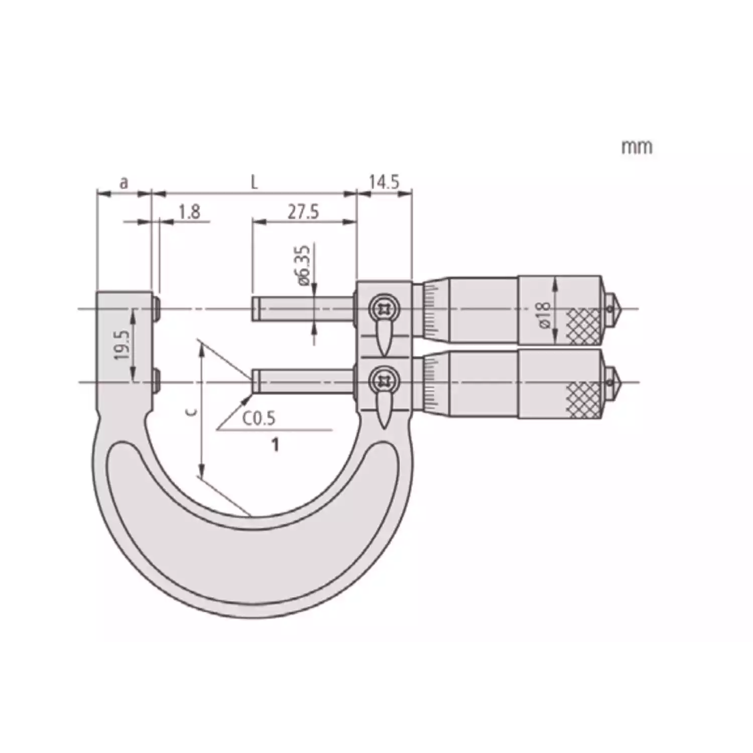Предельный микрометр 113-102 - 2