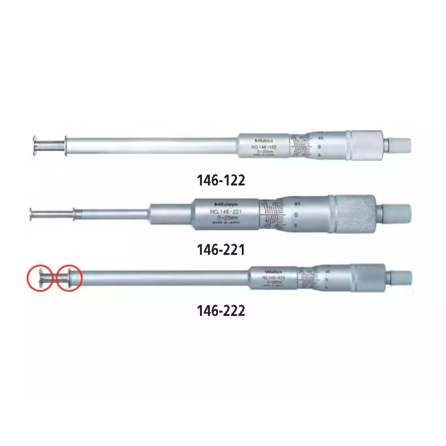 Микрометр 146-122 для измерения внутренних канавок - 1