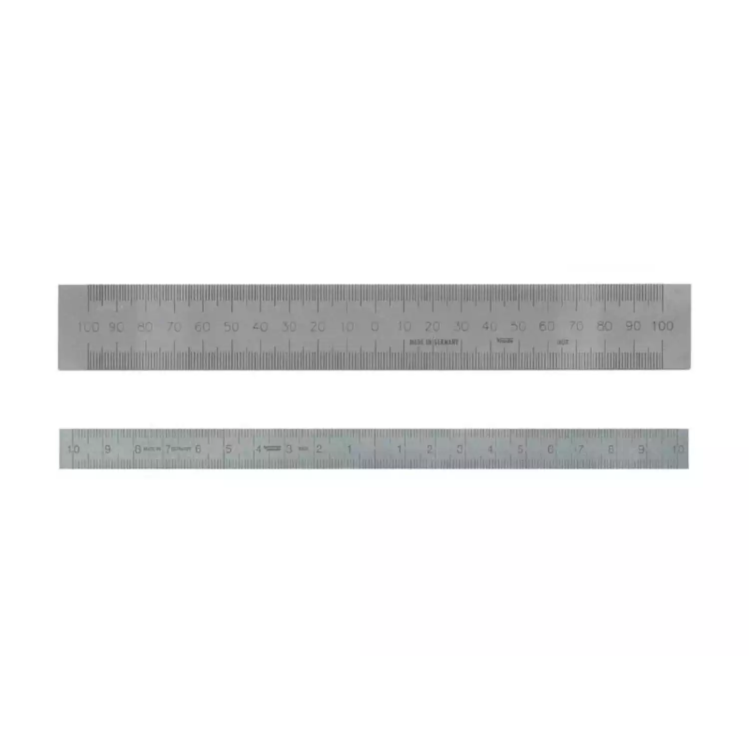 Линейки Vogel нержавеющие с нуль отсчетом посередине - 1