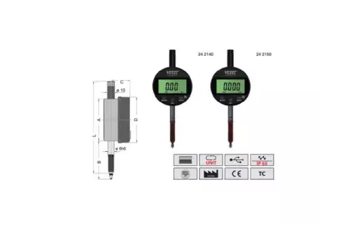 Индикаторы Vogel цифровые IP 65 с Mini USB выводом данных