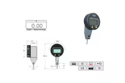 Цифровые индикаторы Vogel рычажные с выводом USB