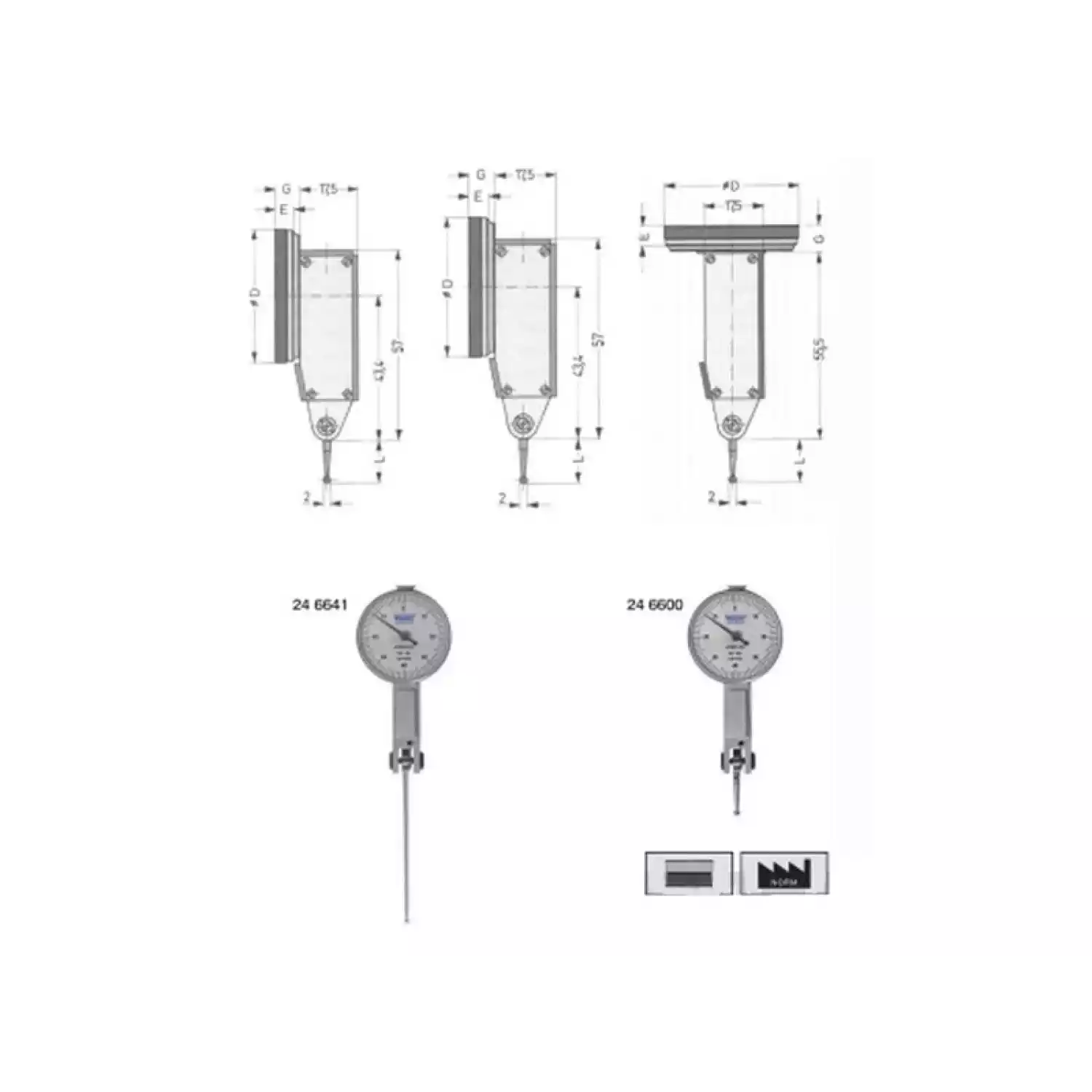 Индикаторы Vogel рычажные стандартного качества - 1