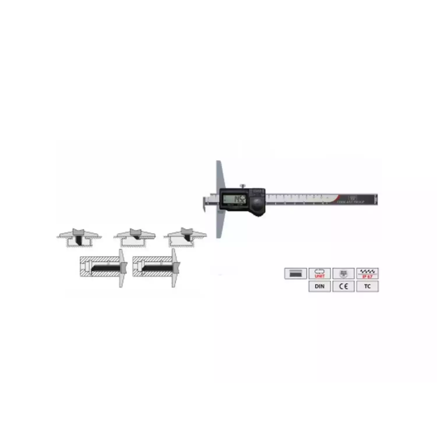 Штангенглубиномеры с водо-пылезащитой IP67 - 1