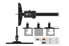 Штангенглубиномеры Vogel цифровые с круглой штангой и со сменными колками