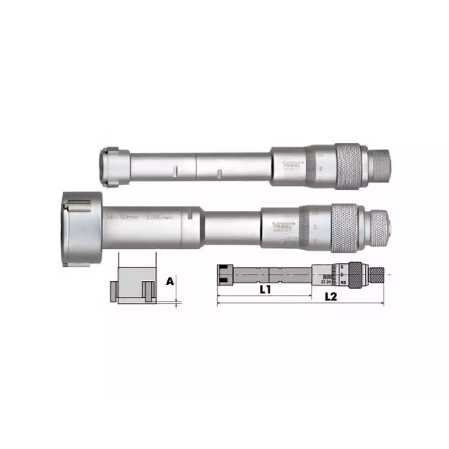 Нутромеры Vogel микрометрические по 3-м точкам стандартные - 1