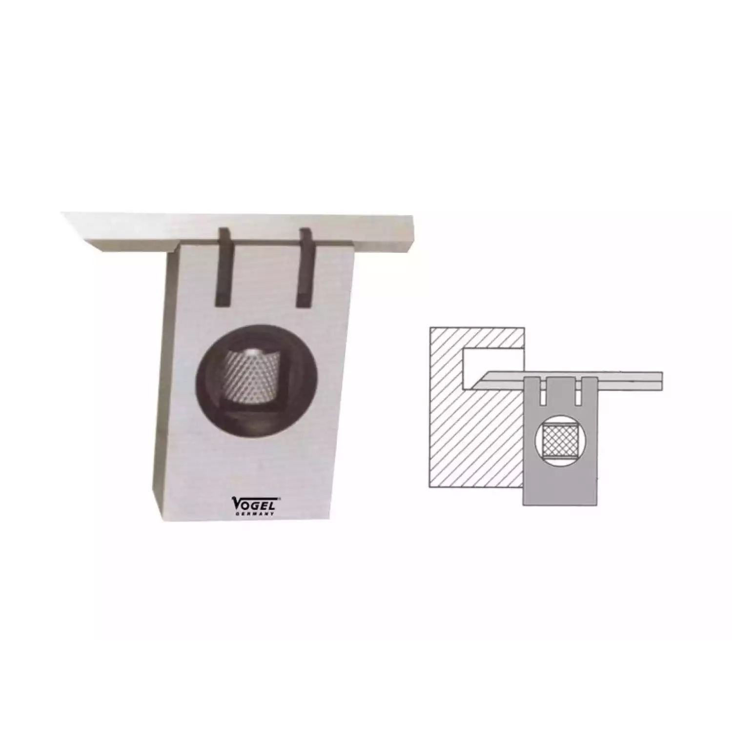 Угольник Vogel передвижной лекальный - 1