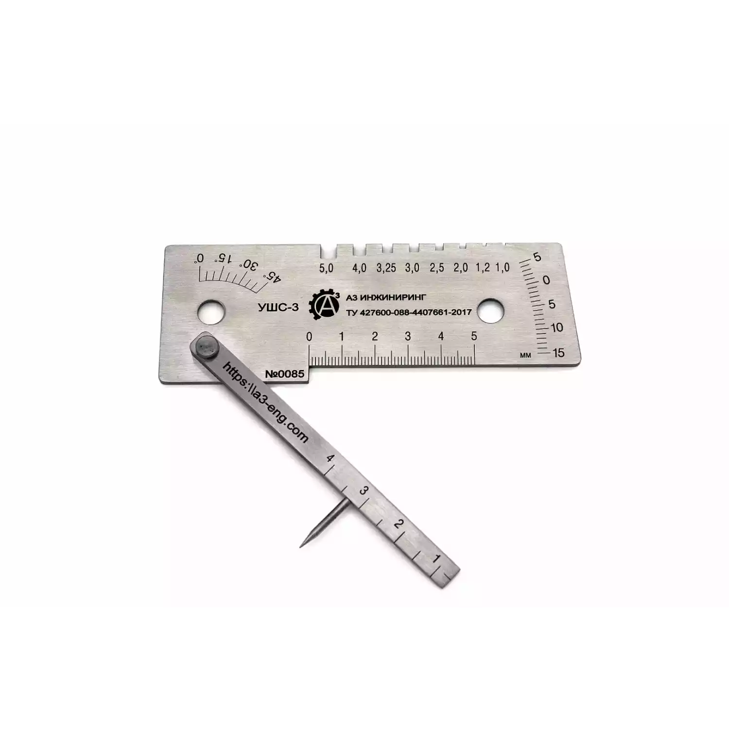 Универсальный шаблон сварщика УШС-3 с калибровкой - 1