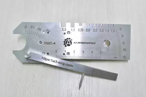 Универсальный шаблон сварщика УШС-4 с калибровкой