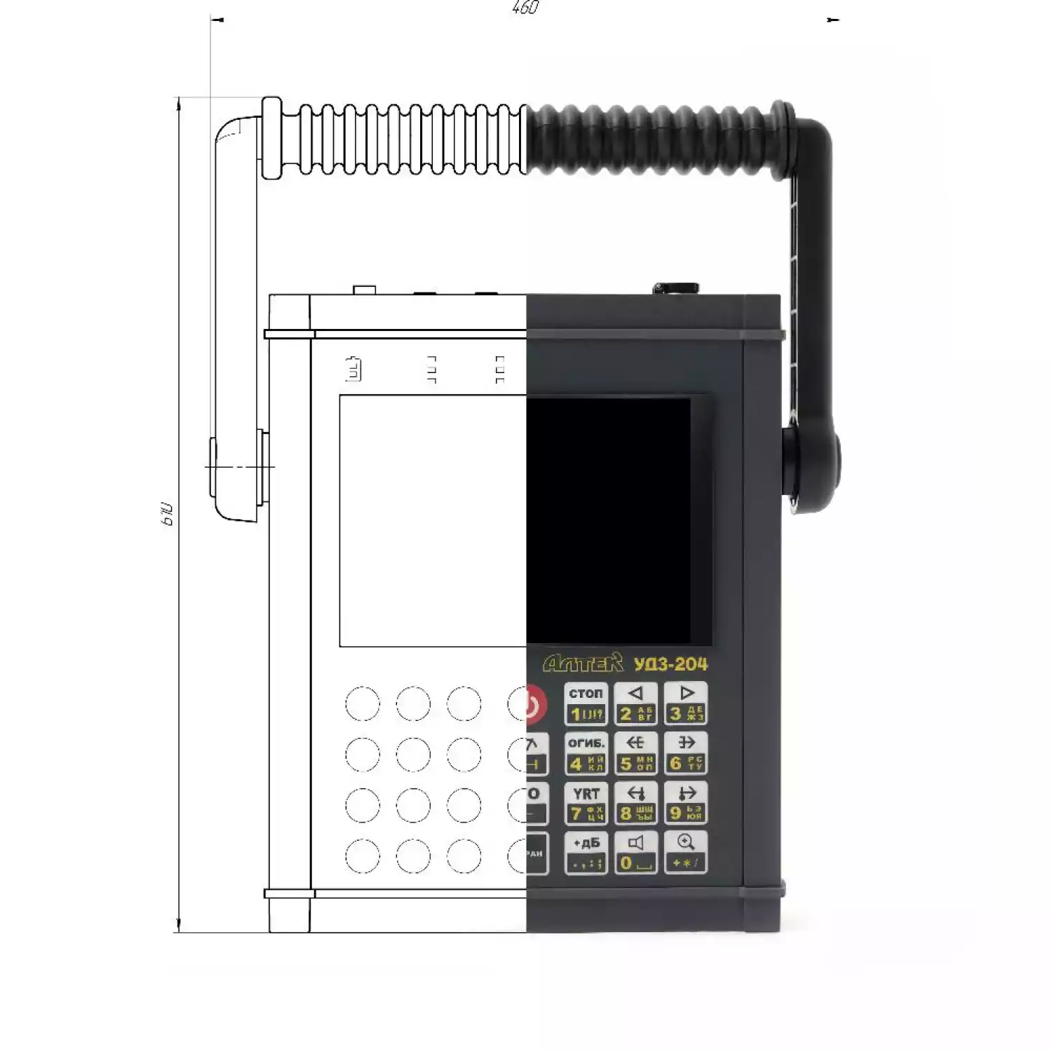 Ультразвуковой дефектоскоп УД3-204 PELENG - 7