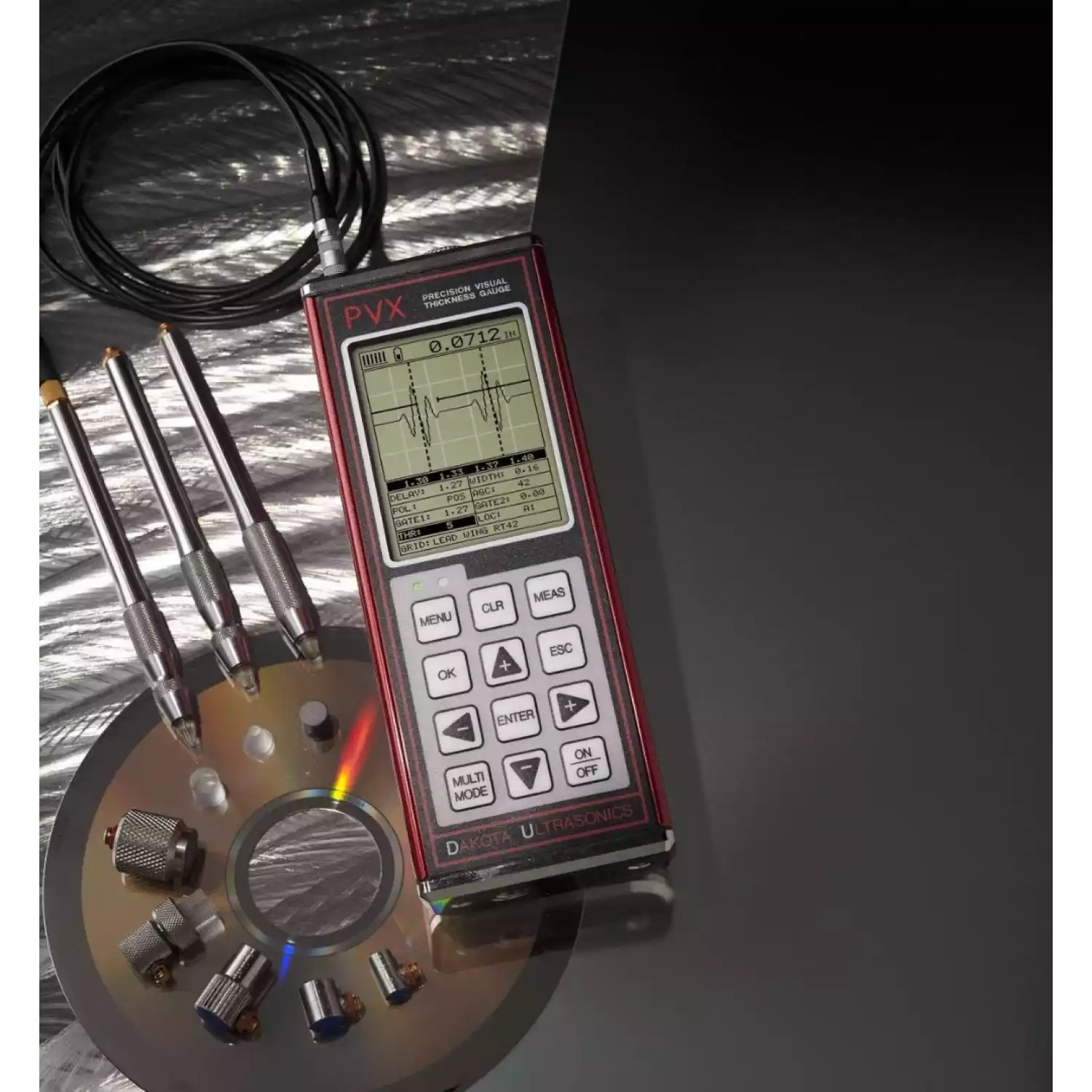 Прецизионный ультразвуковой толщиномер PVX с A/B сканом - 2