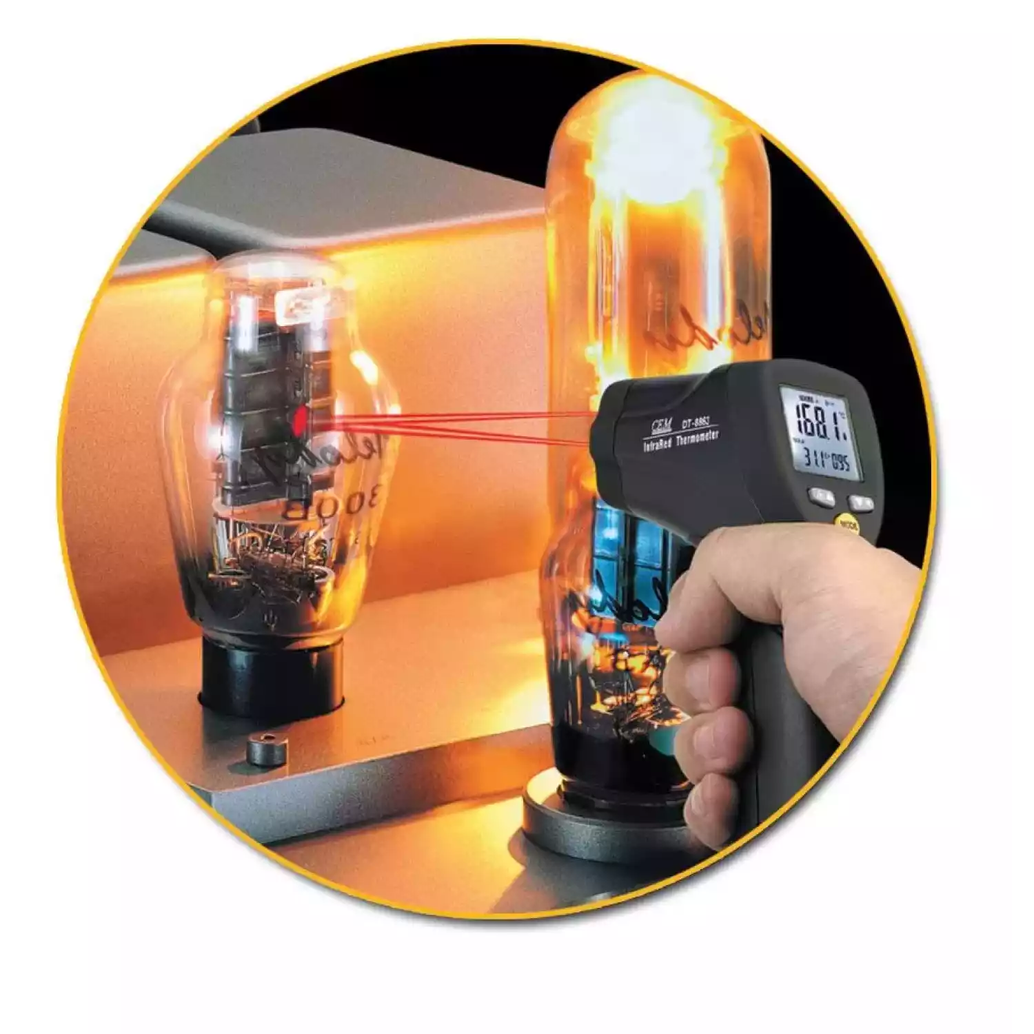 Инфракрасный термометр (пирометр) DT-8865 - 6