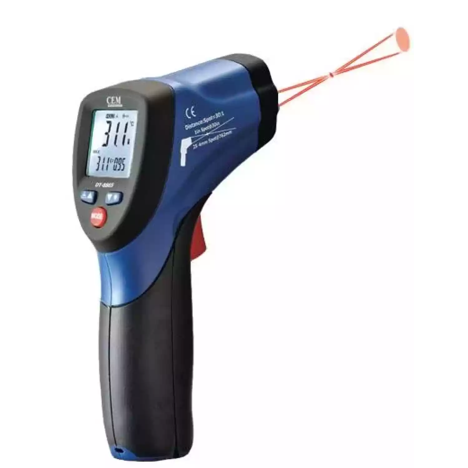 Инфракрасный термометр (пирометр) DT-8865 - 2