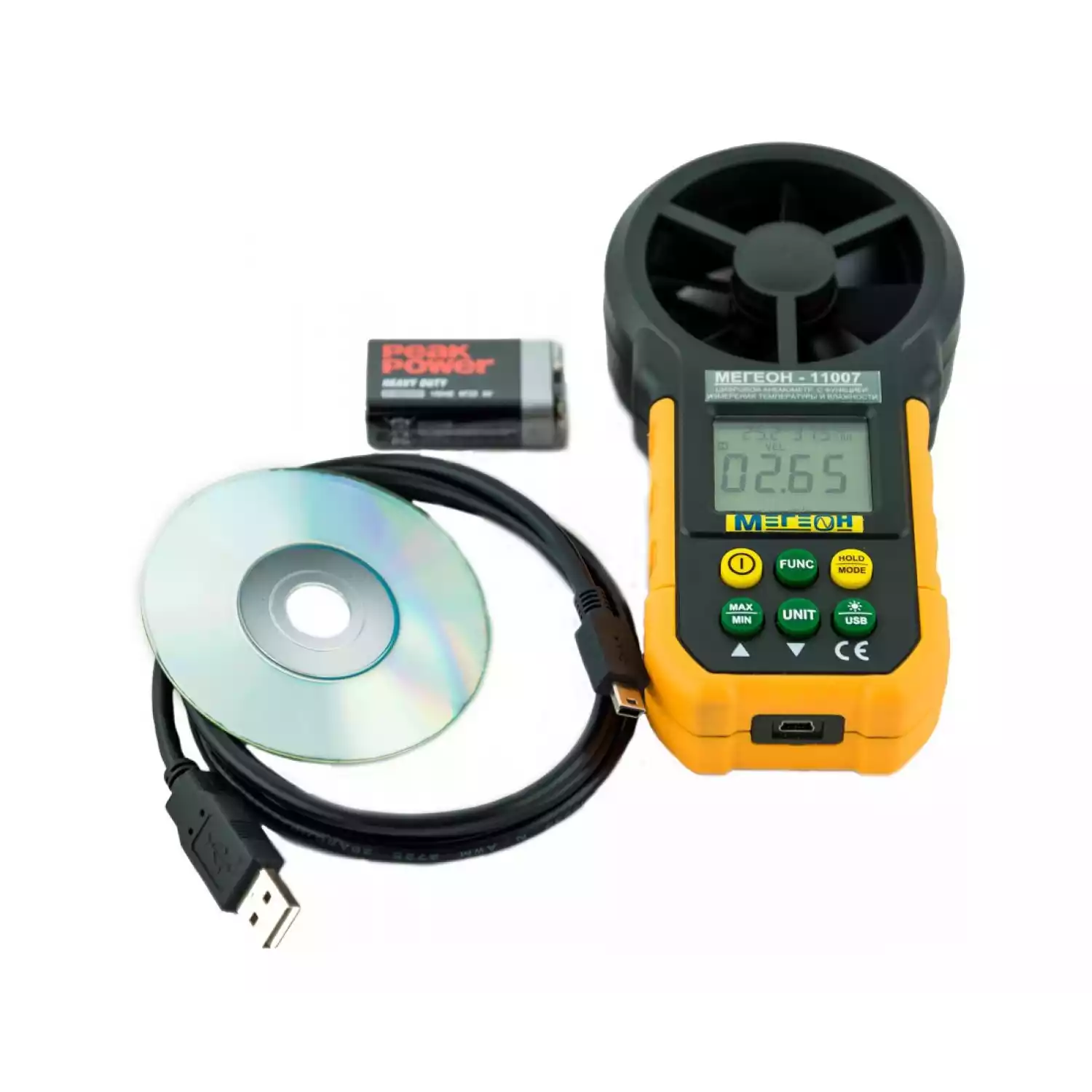 Анемометр с USB интерфейсом Мегеон 11007 - 3