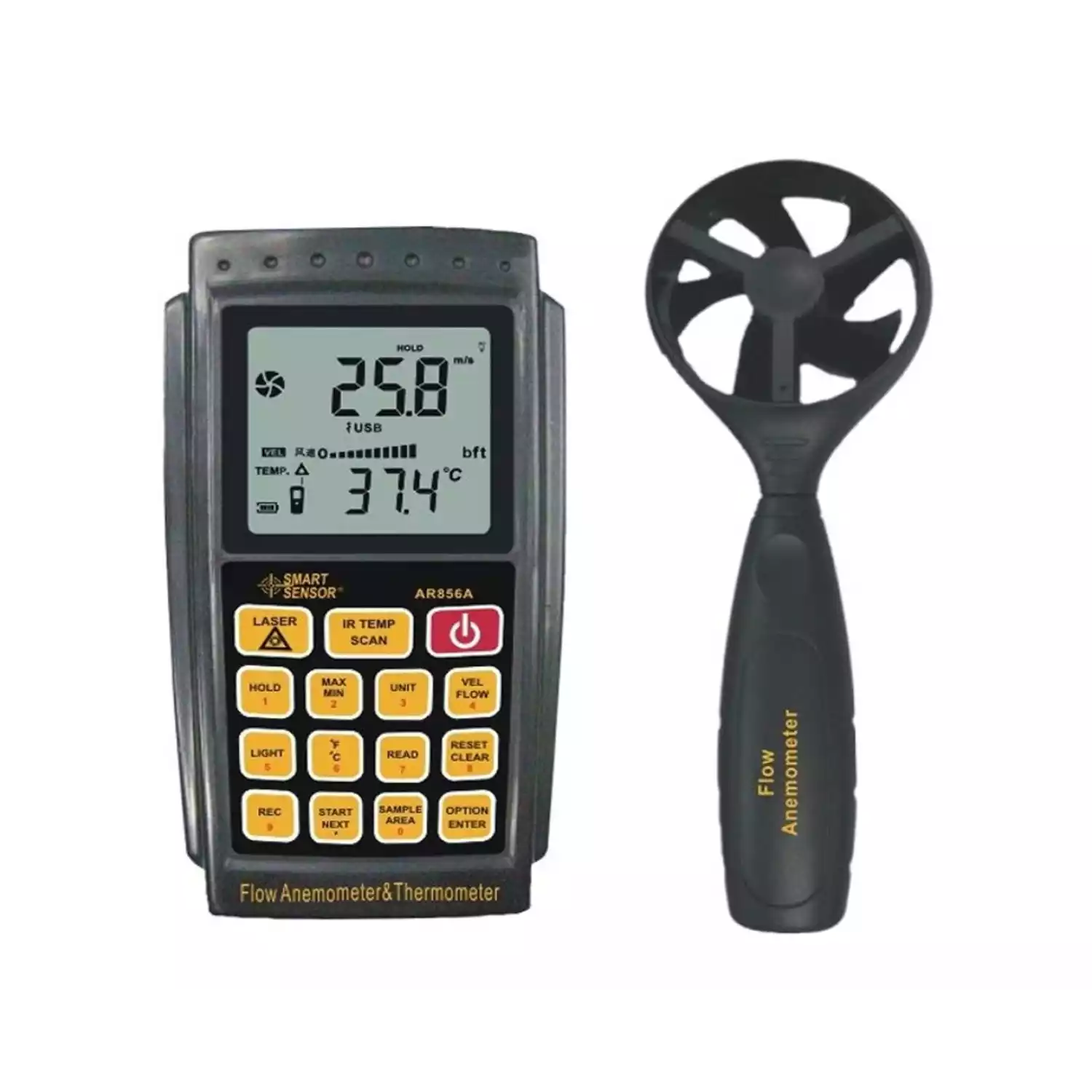 Цифровой анемометр AR856A - 1