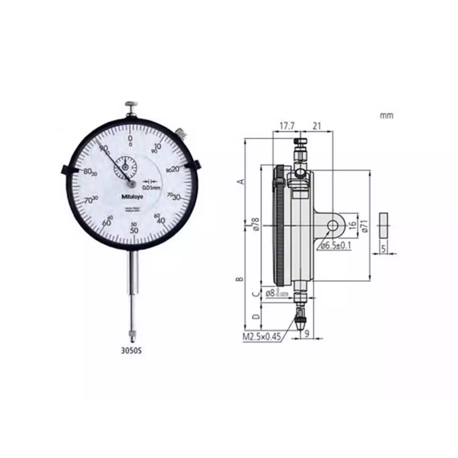 Индикаторы часового типа серии 3 (цена деления 0,01 мм) - 1