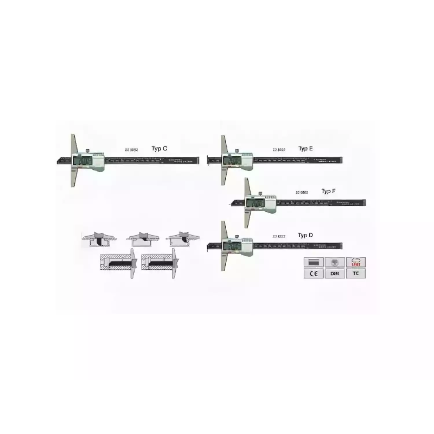 Штангенглубиномеры Vogel цифровые - 1