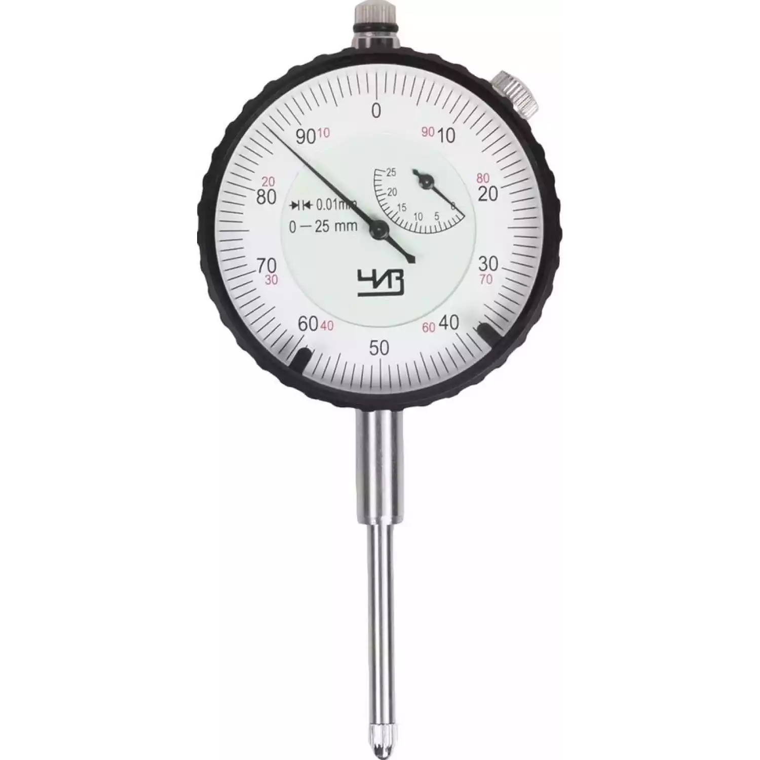 Индикатор часового типа ИЧ - 25 0,01 б/уш. с пов. ЧИЗ - 1