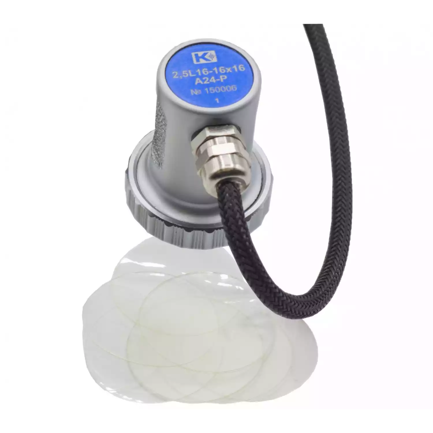 2,5L16-16x16-A24-P прямая фазированная решетка, 16 эл, 2,5 МГц - 1