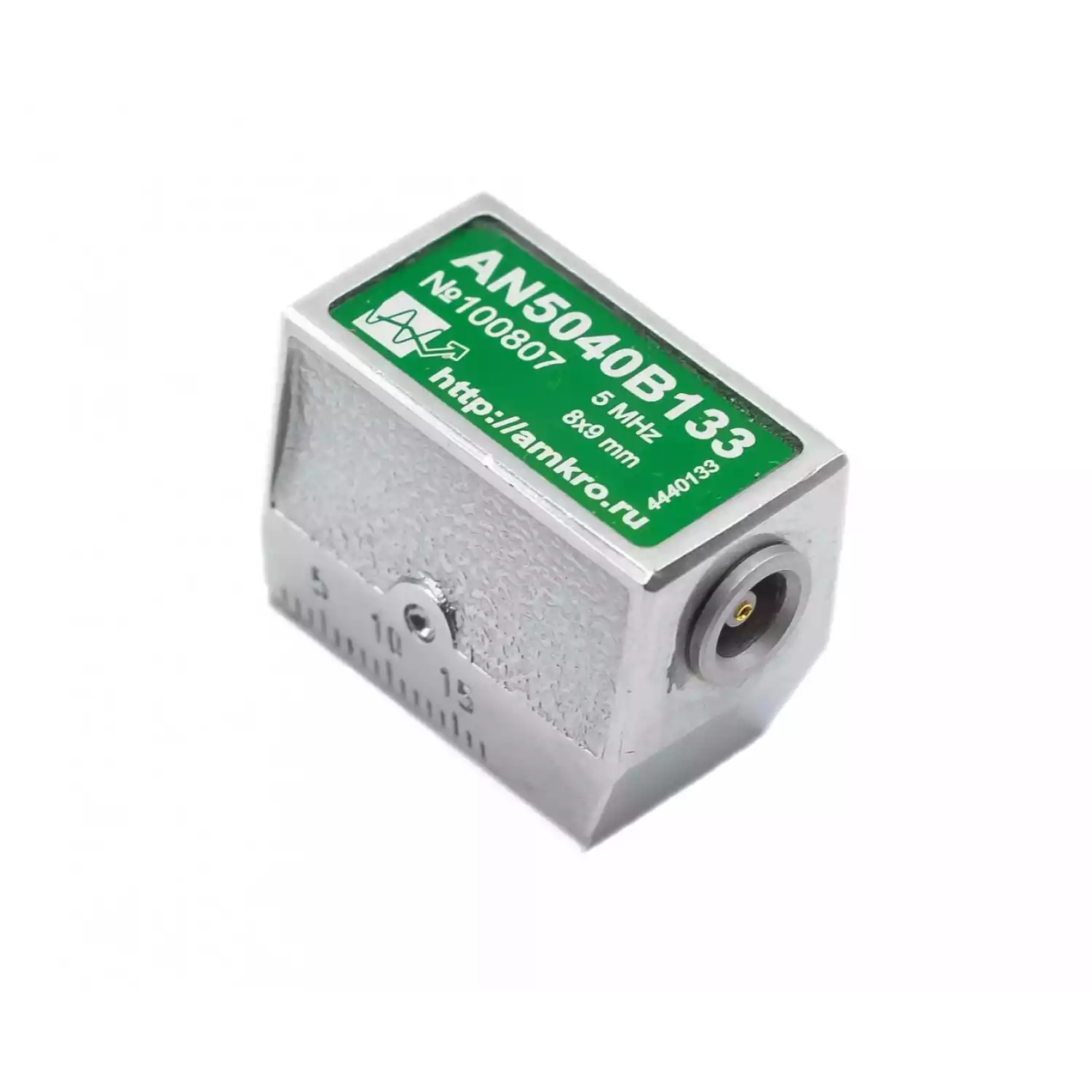 AN5040Bxx наклонный совмещенный притертый преобразователь 5 МГц с углом 40 град - 1