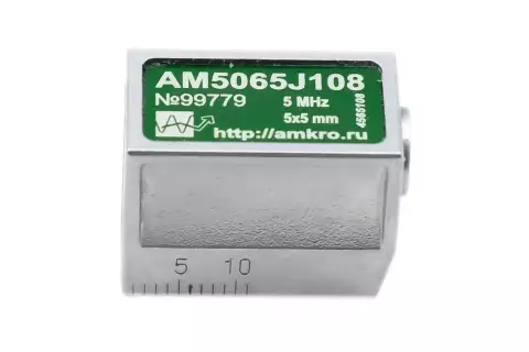 AM5065Jxx наклонные совмещенные притертые преобразователи 5 МГц 65 град