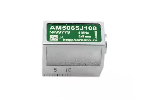AM5065Jxx наклонные совмещенные притертые преобразователи 5 МГц 65 град