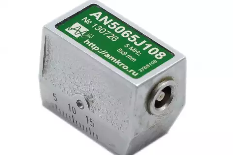 AN5065Jxx наклонные совмещенные притертые преобразователи 5 МГц 65 град