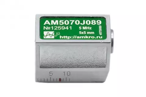 AM5070Jxx наклонные совмещенные притертые преобразователи 5 МГц 70 град