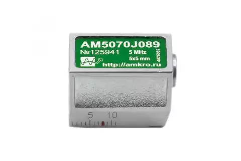 AM5070Jxx наклонные совмещенные притертые преобразователи 5 МГц 70 град