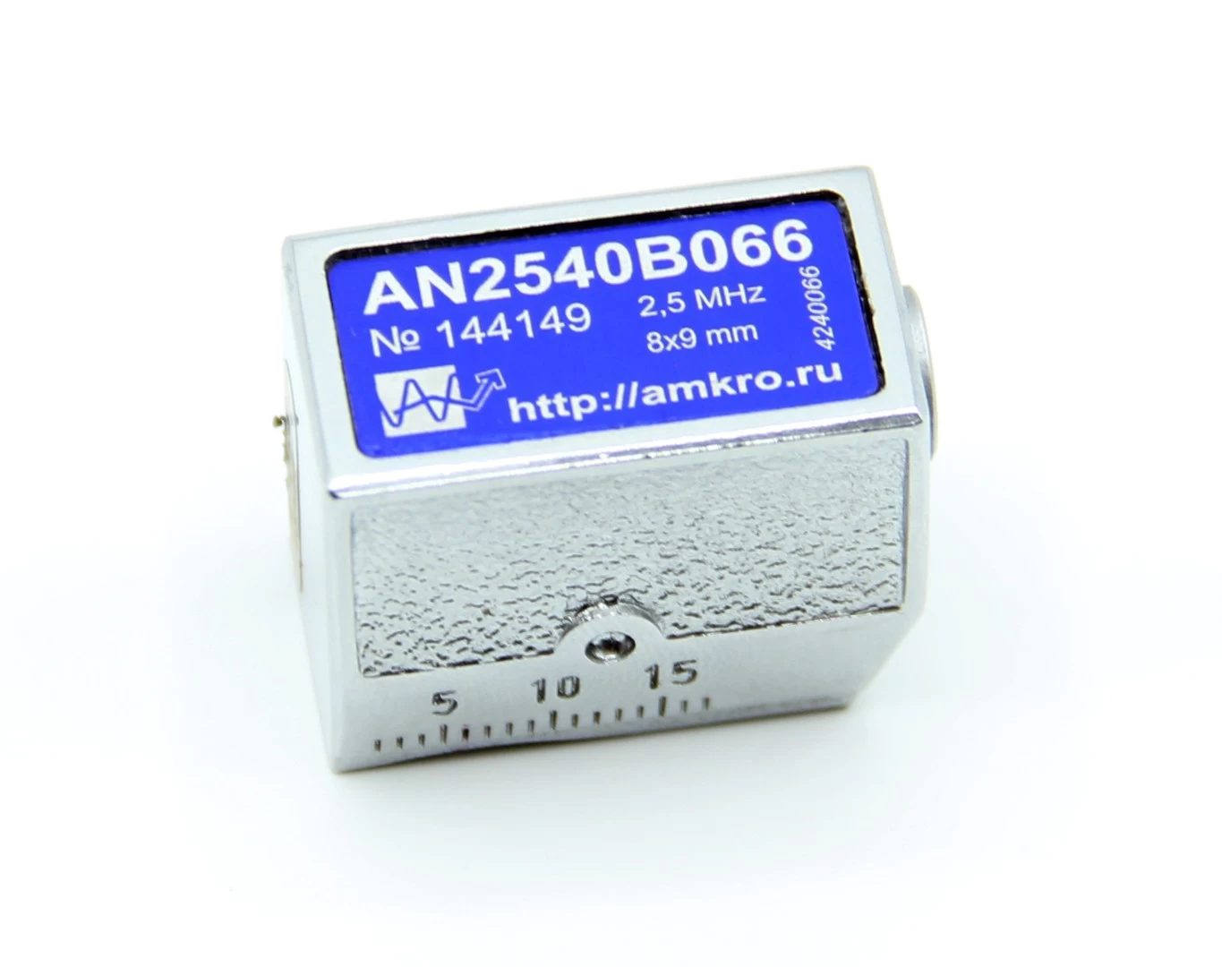 AN2540Bxx наклонный совмещенный притертый преобразователь 2,5 МГц с углом 40град - 1