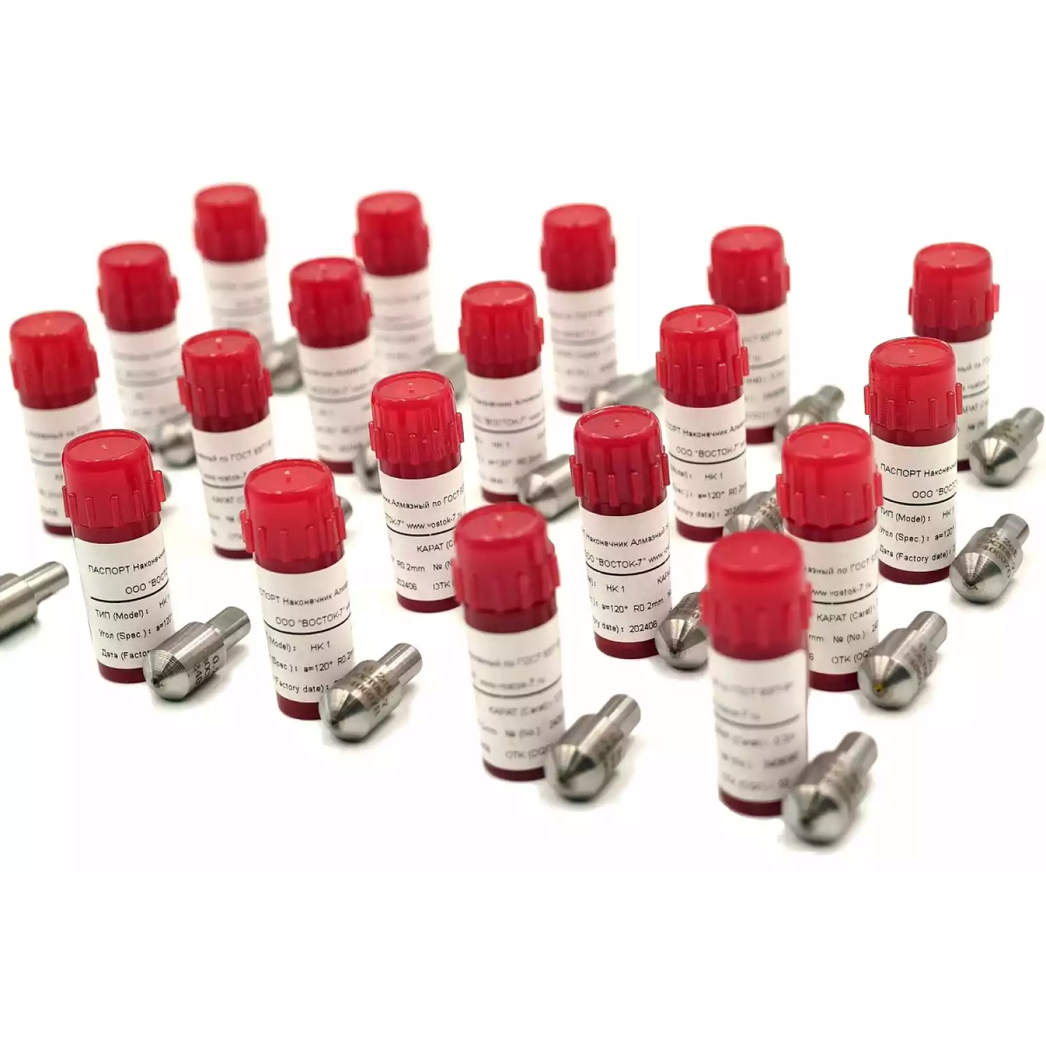 Наконечник алмазный НК 1 для измерения твёрдости по методу Роквелла ct: 0,12-0,20 - 8