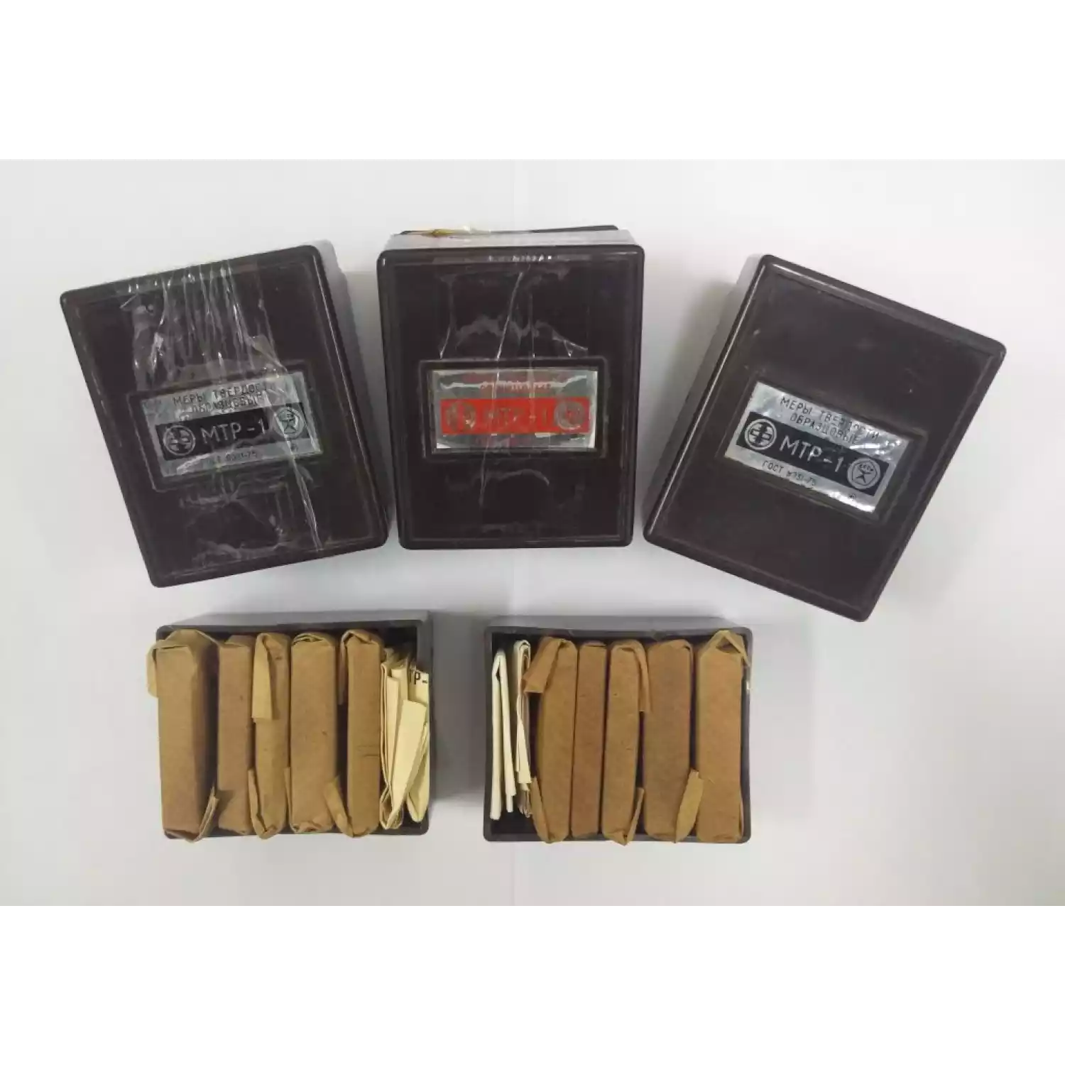 Комплект Мер Твёрдости Роквелла МТР-1 - 3 шт. HRC; 1 шт. HRB; 1 шт. HRA - 1