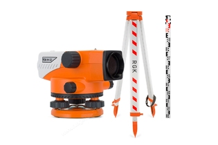 Комплект оптический нивелир RGK N-32 штатив рейка - 3 в 1