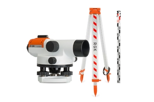 Комплект оптический нивелир RGK C-24 штатив рейка - 3 в 1