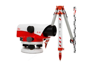 Комплект оптический нивелир Leica NA 720 штатив рейка - 3 в 1 с поверкой