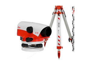 Комплект оптический нивелир Leica NA 724 штатив рейка - 3 в 1 с поверкой