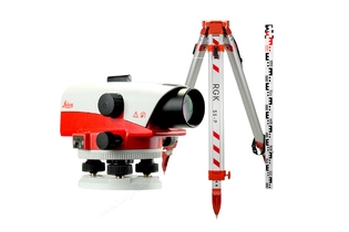 Комплект оптический нивелир Leica NA 730 plus штатив рейка - 3 в 1 с поверкой